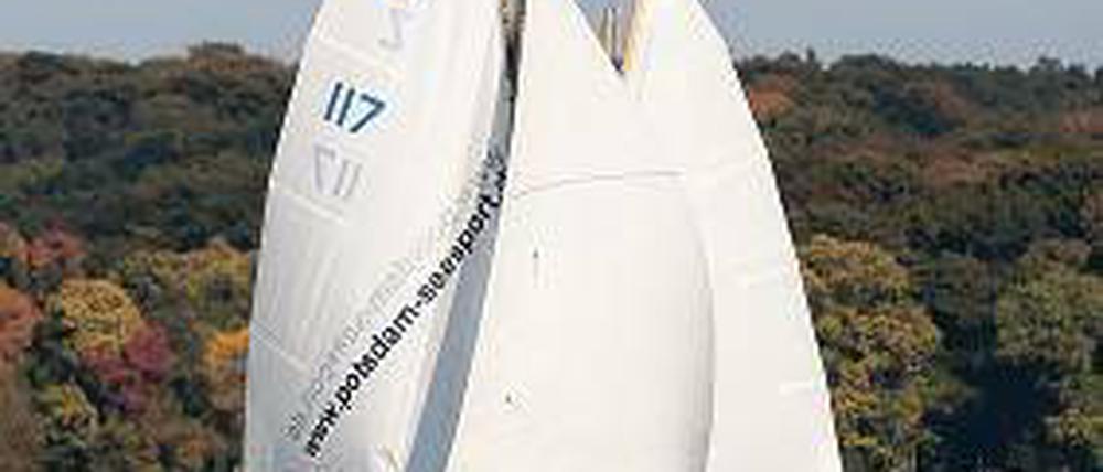 „Juku“ auf Kurs. Der Potsdamer Nachwuchs segelt auf seinem Kutter.