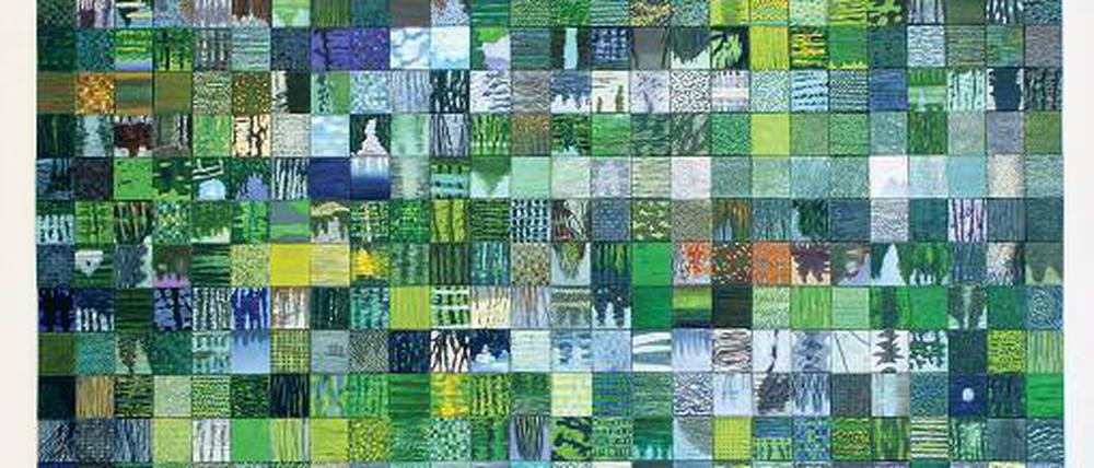 Spreewald in Quadraten. Wasser, Grün, Sonne und mehr im Panel.