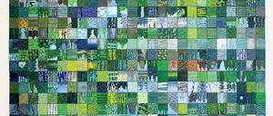 Spreewald in Quadraten. Wasser, Grün, Sonne und mehr im Panel.