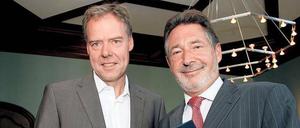 Grüne Werte missachtet? Der beurlaubte Baubeigeordnete Matthias Klipp (l.) bei seiner Ernennung mit Oberbürgermeister Jann Jakobs im September 2009.