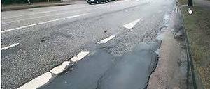 Flickenteppich. Der Zustand der L76 ist inzwischen desolat.