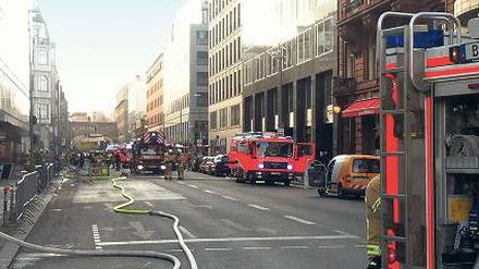Einsatz in Mitte. Die Straßen wurden abgeriegelt.
