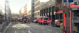 Einsatz in Mitte. Die Straßen wurden abgeriegelt.