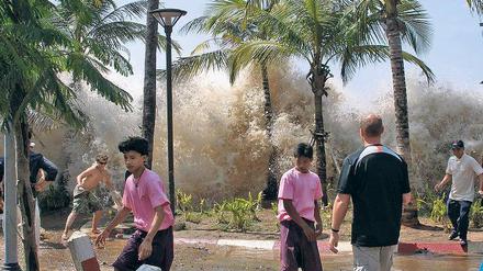 Bei dem verheerenden Sumatra-Tsunami 2004 lagen zwischen Beben und Welle 20 Minuten – ausreichend Zeit für eine Warnkette.