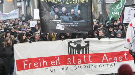 In anderen deutschen Städten gab es schon mehrfach "Freiheit statt Angst"-Demonstrationen.