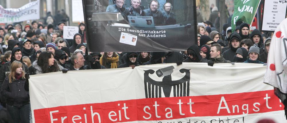 In anderen deutschen Städten gab es schon mehrfach "Freiheit statt Angst"-Demonstrationen.