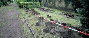 Aufgebuddelt. Die Gräber auf dem Goethefriedhof werden rekonstruiert.