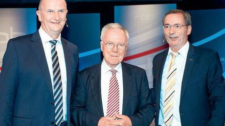 Premiere. Die drei Brandenburger Regierungschefs waren erstmals gemeinsam zu erleben.