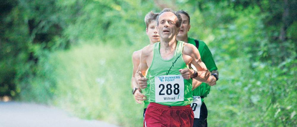 Der Alkoholsucht davongelaufen. Wilfried Jackisch beim Havellauf vor zwei Jahren.