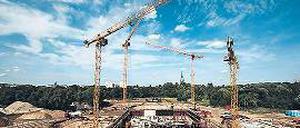 Bis Ende 2016 soll die fünf- bis sechsstöckige neue ILB-Zentrale am Hauptbahnhof fertig sein.