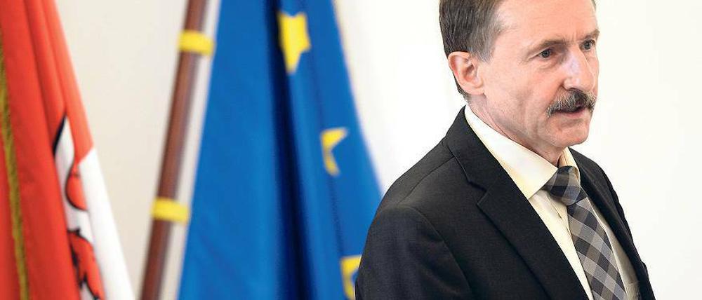 Der Kreisreformer: Brandenburgs Innenminister Karl-Heinz Schröter (SPD).