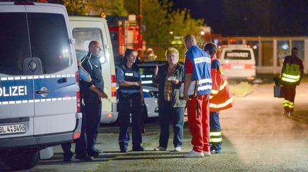 35 Menschen wurden in einer Unterkunft in Massow, Ortsteil Halbe, in Brandenburg durch Pfefferspray verletzt.