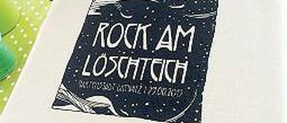 Logo. Beim Festival können auch Beutel und T-Shirts selbst bedruckt werden.