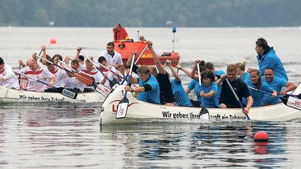 Wettstreit. 850 Hobbypaddler nahmen an den letzten Wasserspielen teil.