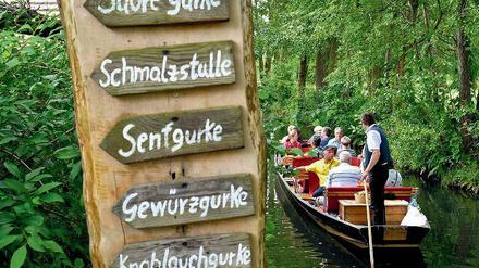 Im Gurkenland. Burg profitiert vom Tourismus im Spreewald.