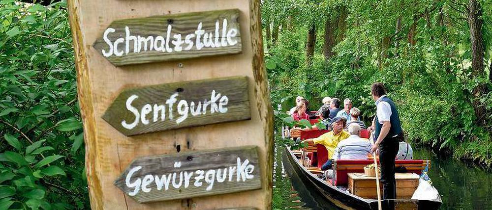 Im Gurkenland. Burg profitiert vom Tourismus im Spreewald.