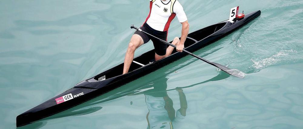 Die Faust des Seriensiegers. Sebastian Brendel ist seit knapp zwei Jahren im Canadier-Einer über die olympischen 1000 Meter ungeschlagen. Setzt er den Lauf bei der WM in Mailand fort?