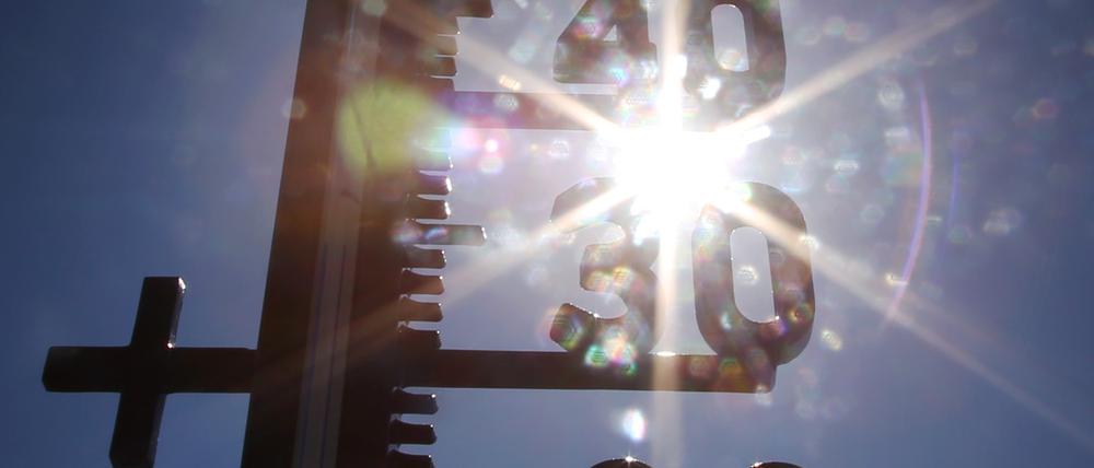 30 Grad und mehr: Auch in dieser Woche bleibt es in Brandenburg heiß.