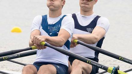 Doppelzweier. David Junge (vorn) fährt gemeinsam mit Johannes Lotz.