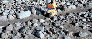 Stumme Zeugen. Zehntausende Feldsteine bedecken aneindergereihte Urnengräber, die aus der vorrömischen Zeit 500 Jahre vor Christus bis hin zu dessen Geburt stammen