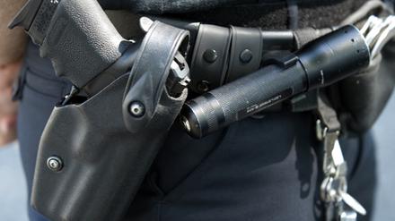 Brandenburgs Polizisten gaben vier Warnschüsse im vergangenen Jahr ab.