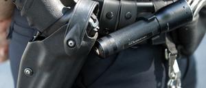 Brandenburgs Polizisten gaben vier Warnschüsse im vergangenen Jahr ab.