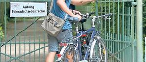 Schwer zu öffnen. Das neue Tor am Affengang sorgt für Kritik.