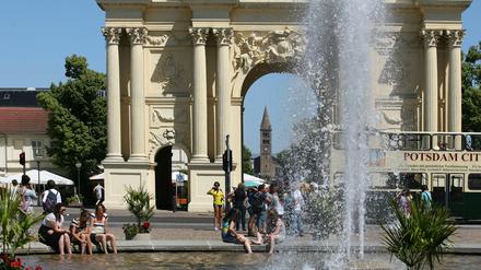 Es ist bereits sehr warm in Potsdam. Und es wird noch heißer.