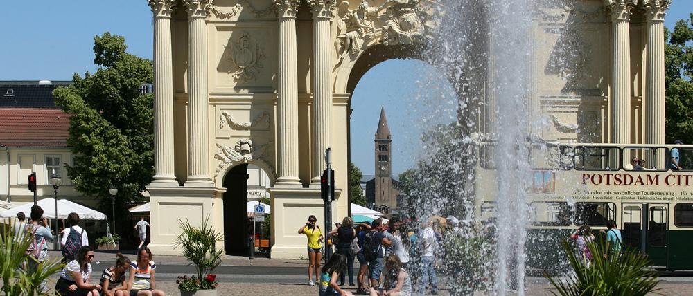 Es ist bereits sehr warm in Potsdam. Und es wird noch heißer.