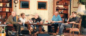 Couchgenossen. Zum „Havelsounds“- Schwatz empfing Tim Jaeger (links außen) Isabell Gerschke, Wolfgang Dümcke, Matthias Steinmetz und Kay-Uwe Kärsten (v.l.).