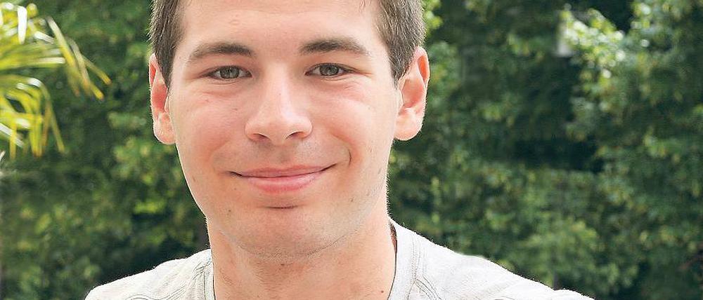 Kirill Dmitri Borschevski hat gerade am Humboldt-Gymnasium sein Abitur mit 1,2 abgelegt. Nun will er Wirtschaftsingenieurwesen studieren.