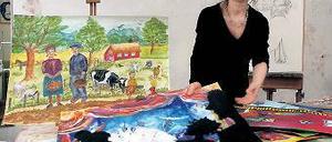 Familienbande. Heike Isenmann in ihrem Atelier in Potsdam-West.