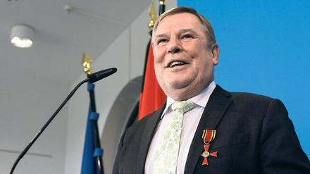 Ganz entspannt. Werner Große gestern bei der Preisverleihung.