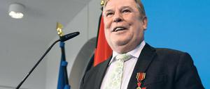 Ganz entspannt. Werner Große gestern bei der Preisverleihung.