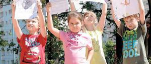 Am Humboldtring. Kinder zeigen ihre „Schule der Zukunft“.