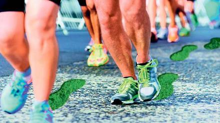 Am Start für neue Ziele. Neben der sportlichen Herausforderung über zehn Kilometer und den Halbmarathon sind Teilnehmer des diesjährigen Schlösserlaufes Gesundheits- und Klimabotschafter.