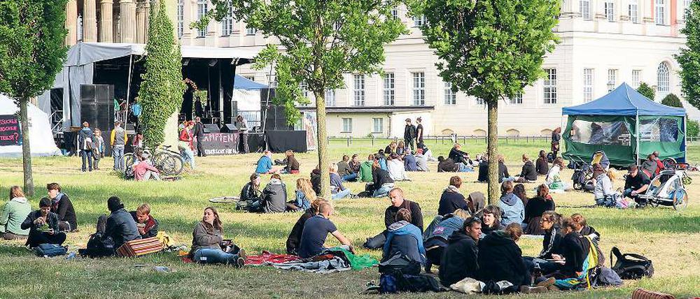 Ruhe vor dem Sturm. Die ganz große Party fand am späten Abend statt.