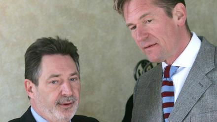 Oberbürgermeister Jann Jakobs und Springer-Chef Döpfner.