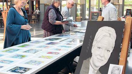 Künstlerische Einblicke. Auch die Wilhelmgalerie wurde zum Atelier.
