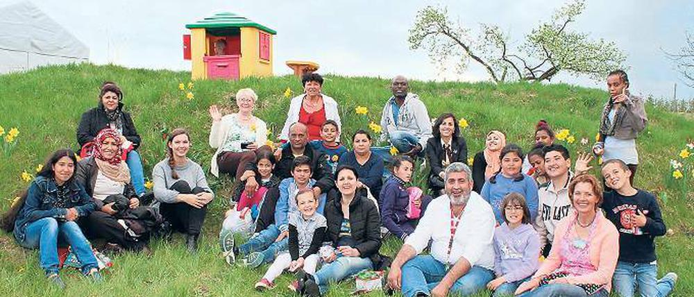 Gruppenfoto zum Abschluss. Die Eltern waren froh, ihre Kinder ausgelassen und fröhlich zu sehen.