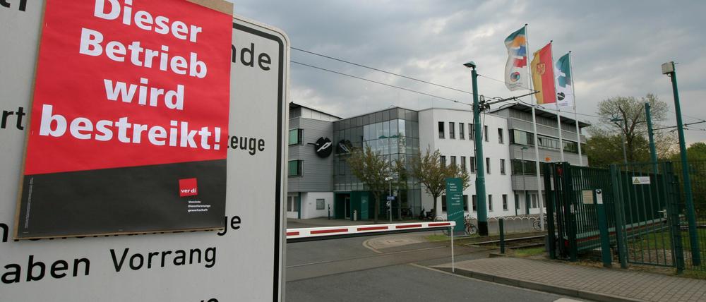Ab Donnerstag wurde auch in Potsdam gestreikt.