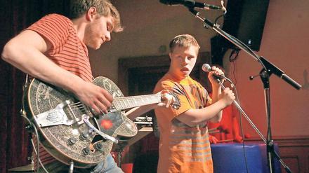 Band noch ohne Namen. Probe für das „Bewegend anders“-Festival