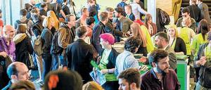 Publikumsandrang: Rund 10 000 Besucher kommen in diesem Jahr zur International Games Week in Berlin. Die Quo Vadis ist ein Teil davon. 
