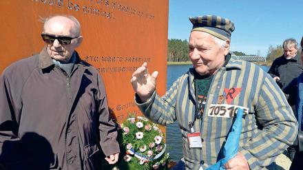 Zeitzeuge. Der ukrainische KZ-Überlebende Petr Mischtschuk (r).