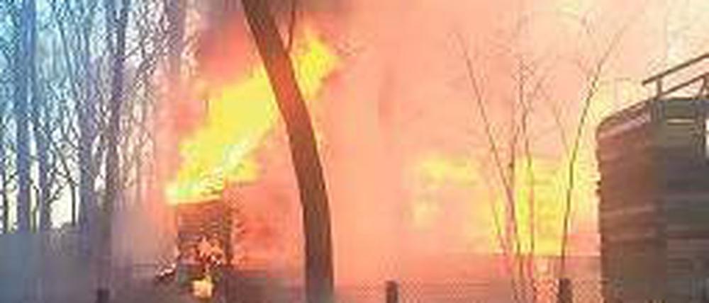 Auf dem Abenteuerspielplatz „Blauer Daumen“ hat es gebrannt.