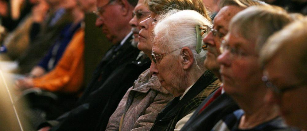 Gedenkveranstaltung in der Nikolaikirche zum 70. Jahrestag der Bombardierung Potsdams.