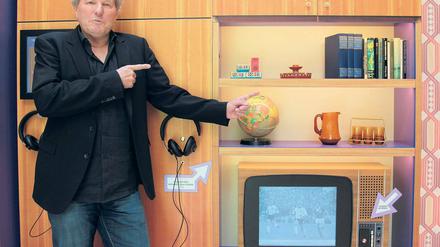 „Ich wär’ so gern wie du“. Bernhard Brink posierte am Donnerstag für die Schlagerausstellung im Stern-Center. Am Samstag ist er noch mal da.