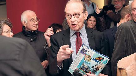 Gefragt. Hans Otto Bräutigam bei seiner Buchpremiere.