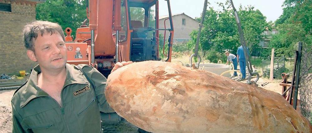 Mit Langzeitzünder. US-Fliegerbombe, die in Oranienburg entschärft wurde.