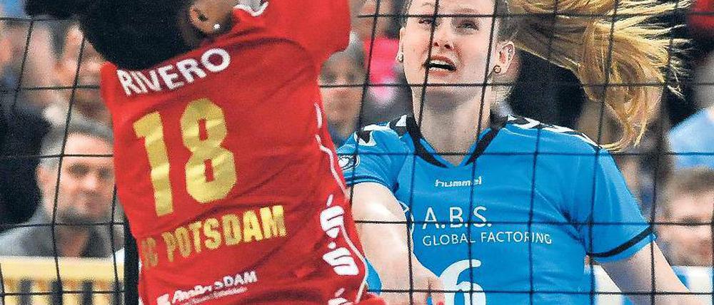 Ohne Chance waren Jessica Rivero und der SC Potsdam in Wiesbaden.